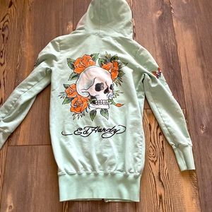 Ed hardy skull hoodie